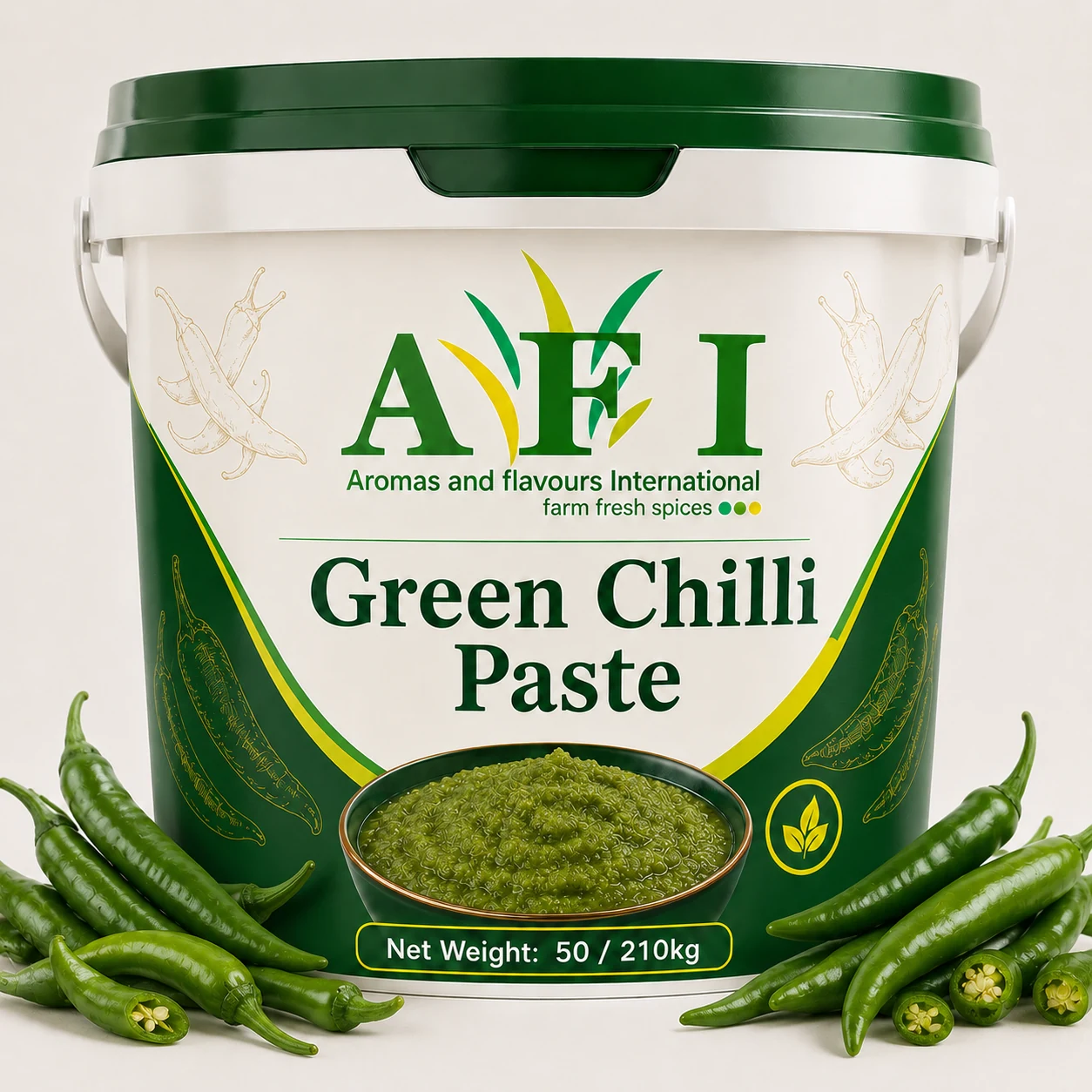 Green Chilli Paste, FSSC 22000 green chilli paste manufacturer