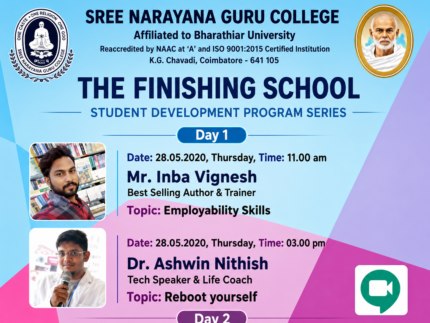 Event poster from a session by Dr. Ashwin Nithish