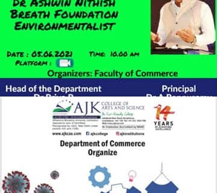Event announcement: Resource person at World Environment Day webinar