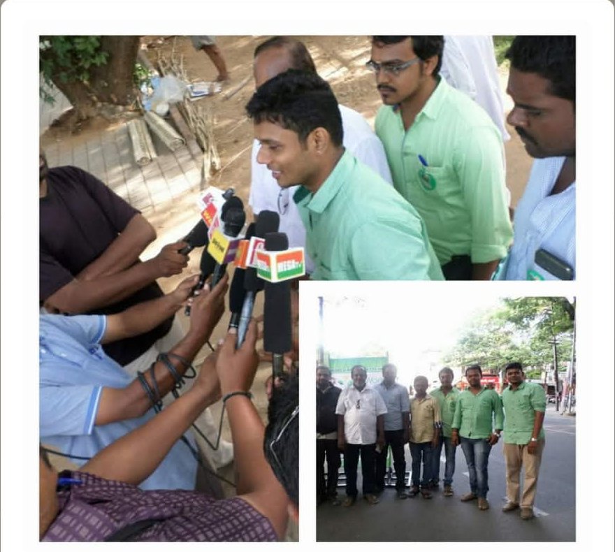 Press coverage of the global warming awareness talk
