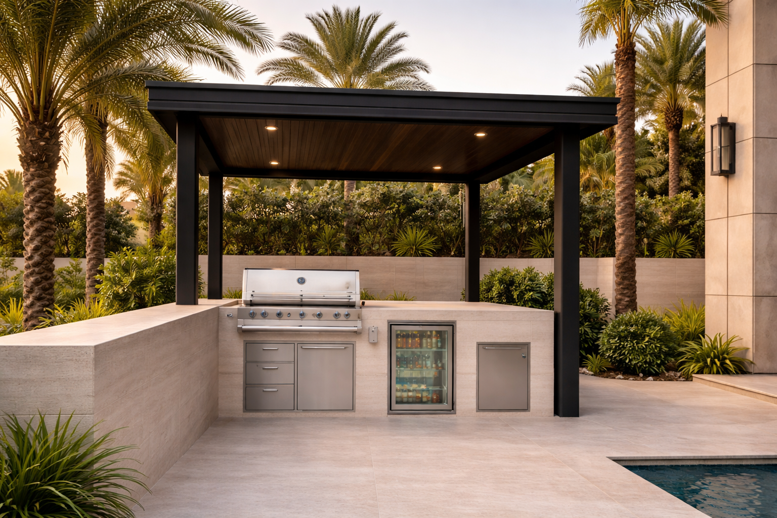Outdoor BBQ Kitchen Service Areas UAE