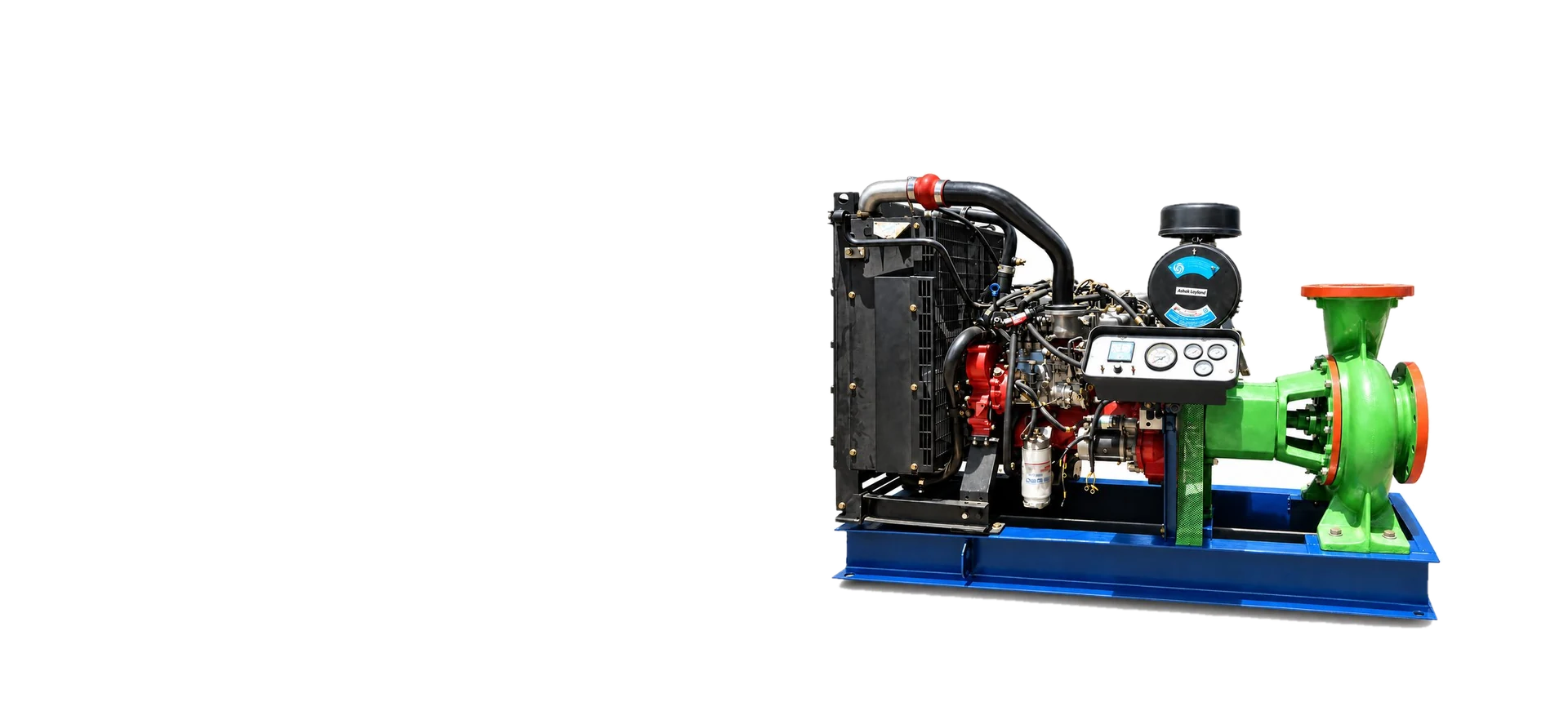 Engine driven dewatering pump set