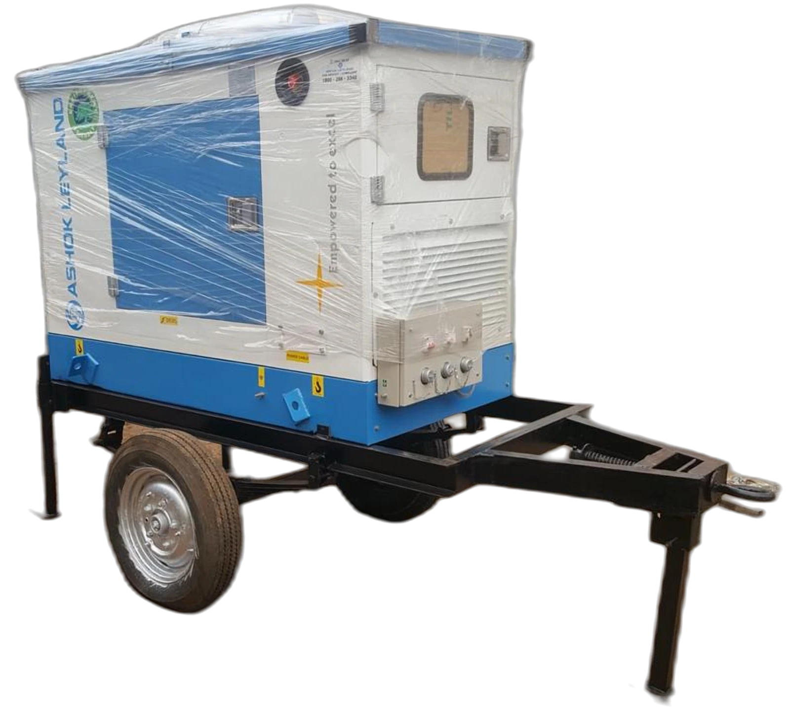 Mobile generator on a trailer