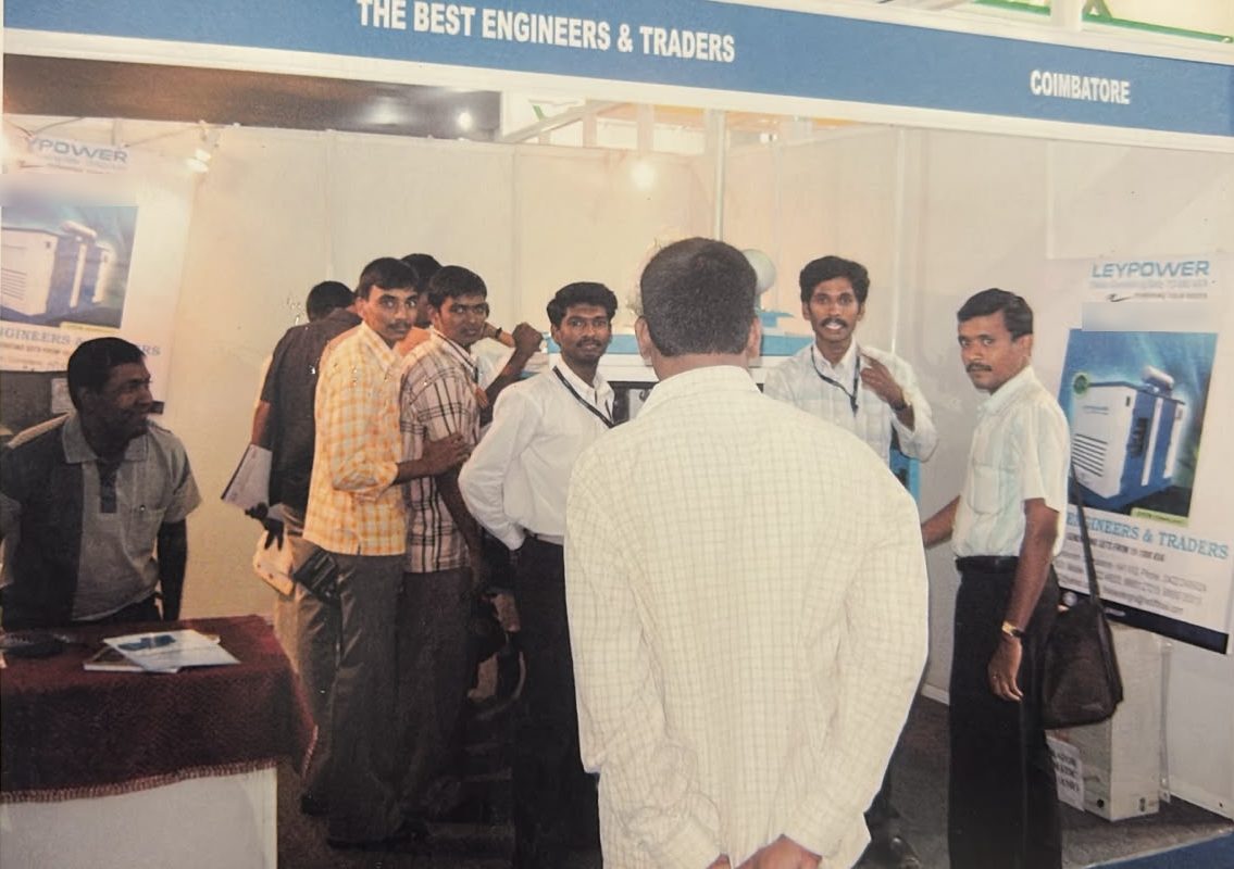 CODISSIA INTEC 2008 with Mr. Mahesh Pattapatti and Antony Lobo, Head LEYPOWER power solutions business
