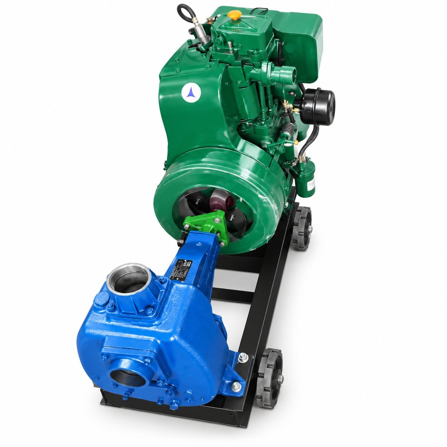 Dewatering pump set