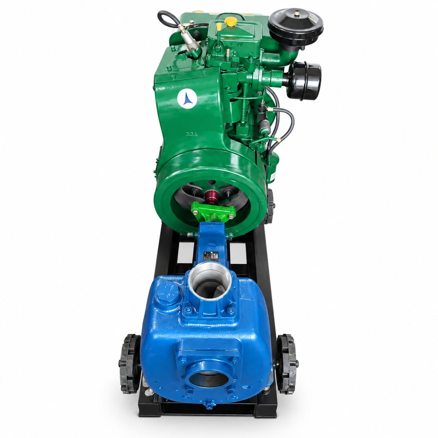 Dewatering pump set, front view
