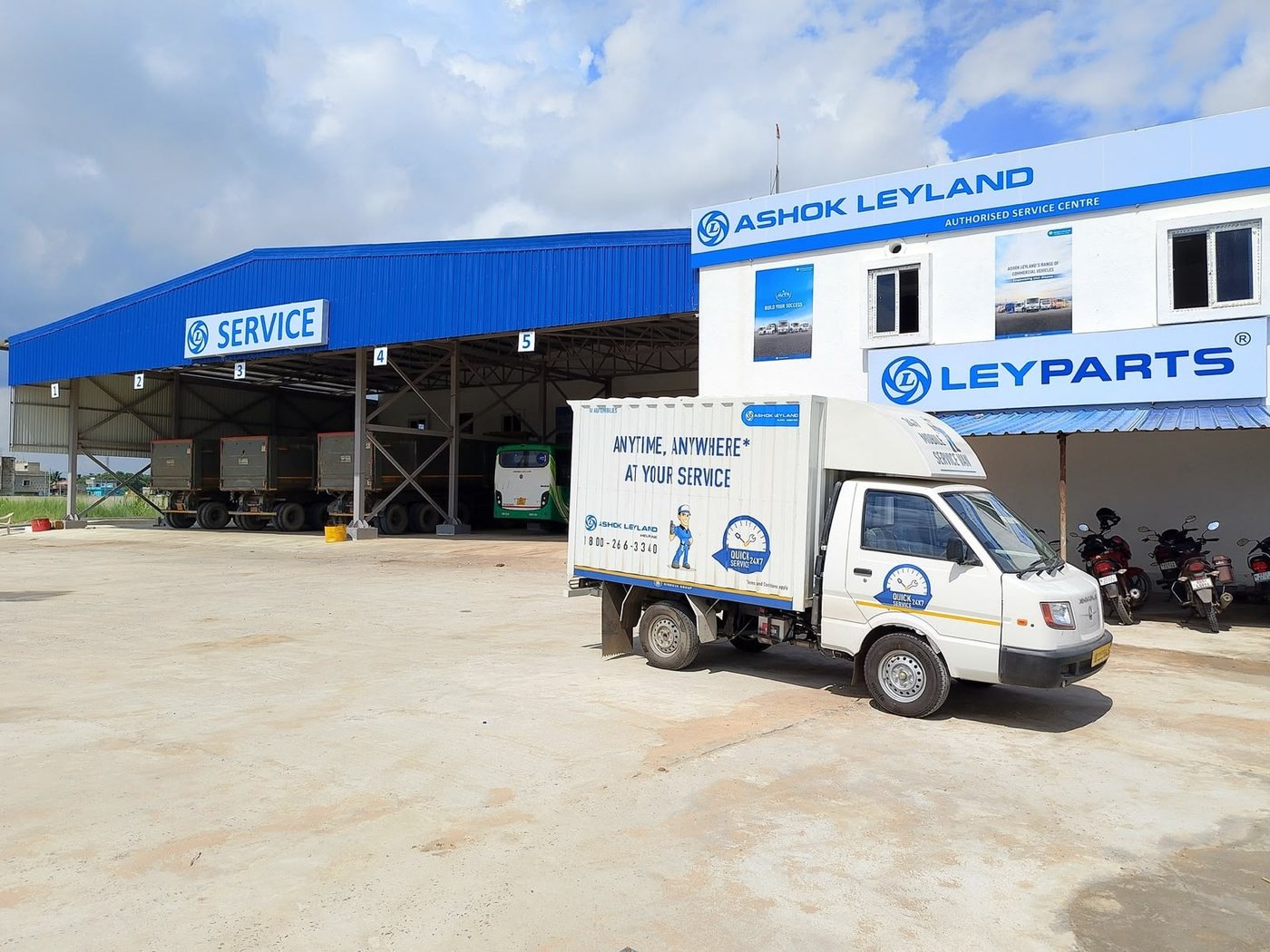 Authorised service centre with LEYPARTS