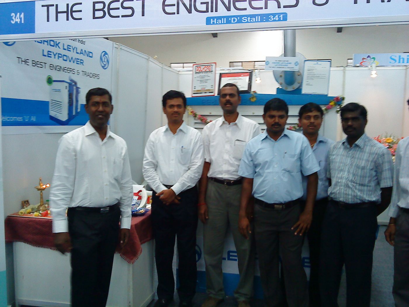 Our team at the exhibition stall