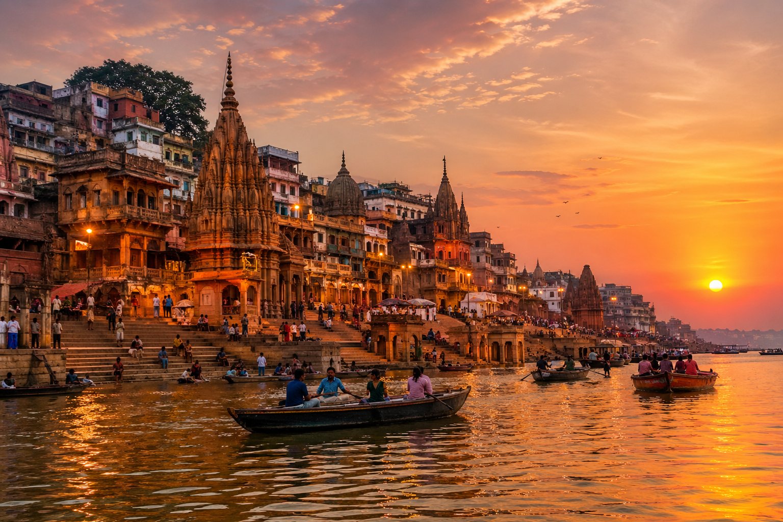 Varanasi Ghats Sunrise